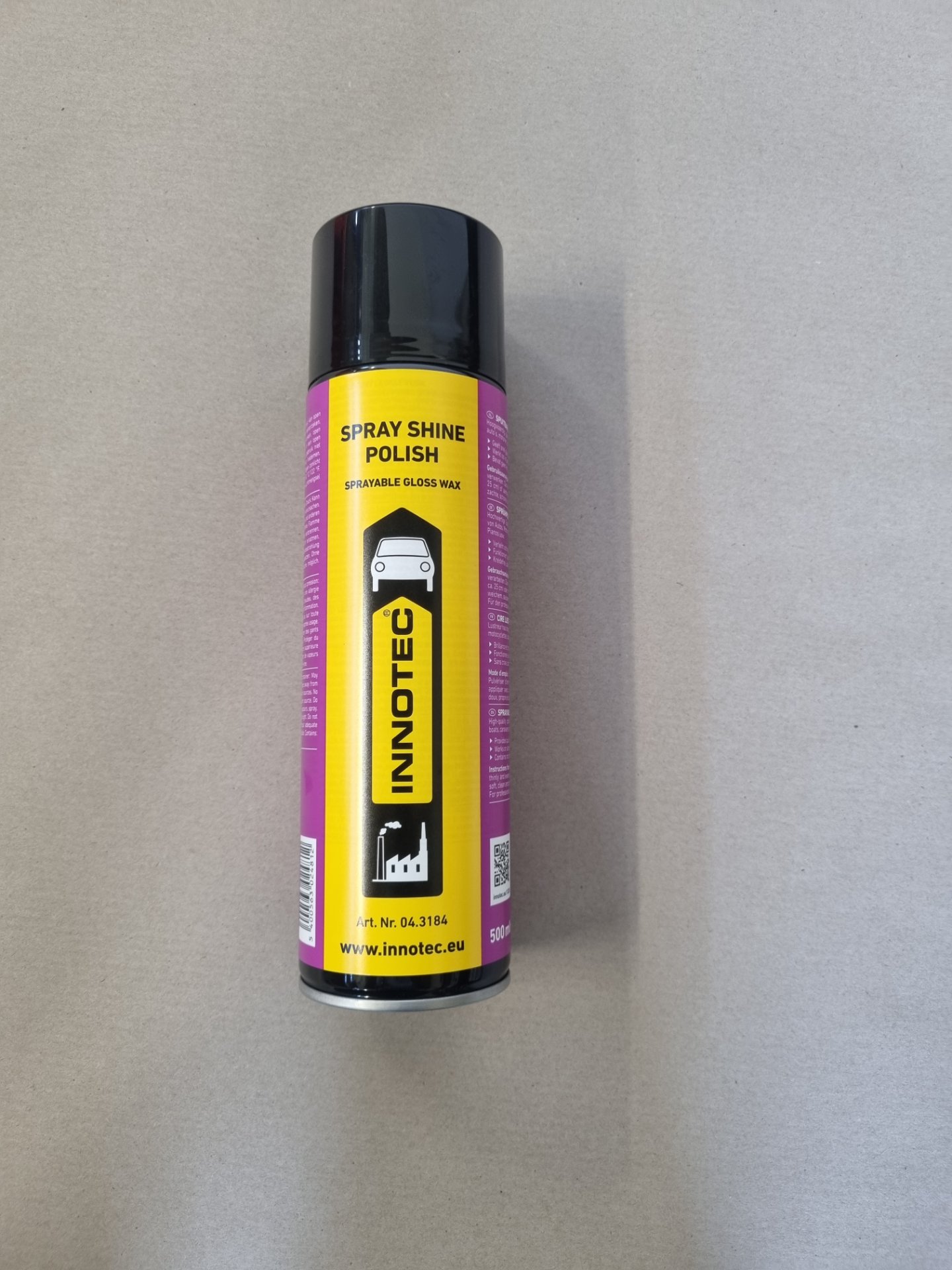 Innotec Spray Shine Polish Sprayable gloss wax 500ml, Position 10 Stück
