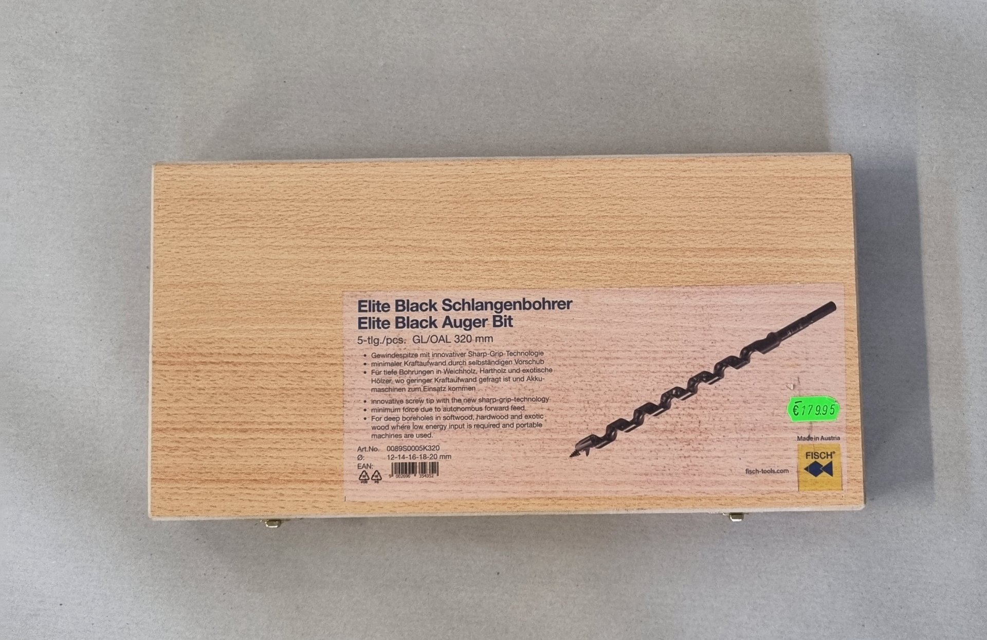 Fisch-Tools ELITE BLACK SCHLANGENBOHRER  SET  5-TL, Position 2 Stück