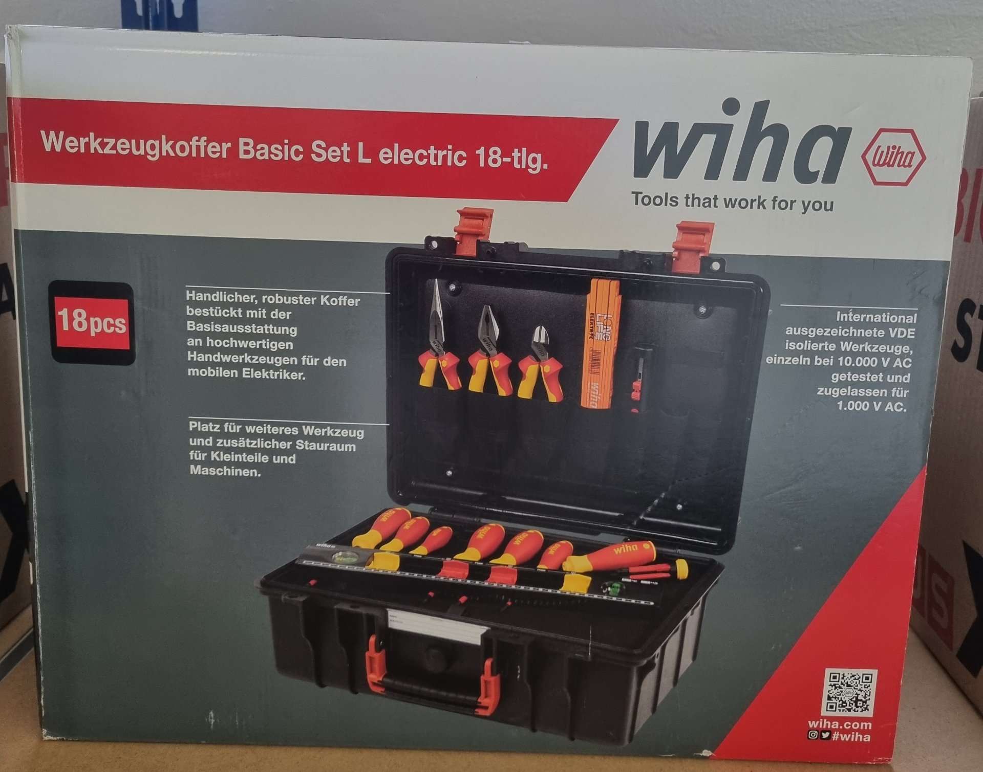 Wiha WIHA Werkzeugsortiment Basic Set L electric 45530 18tlg.,