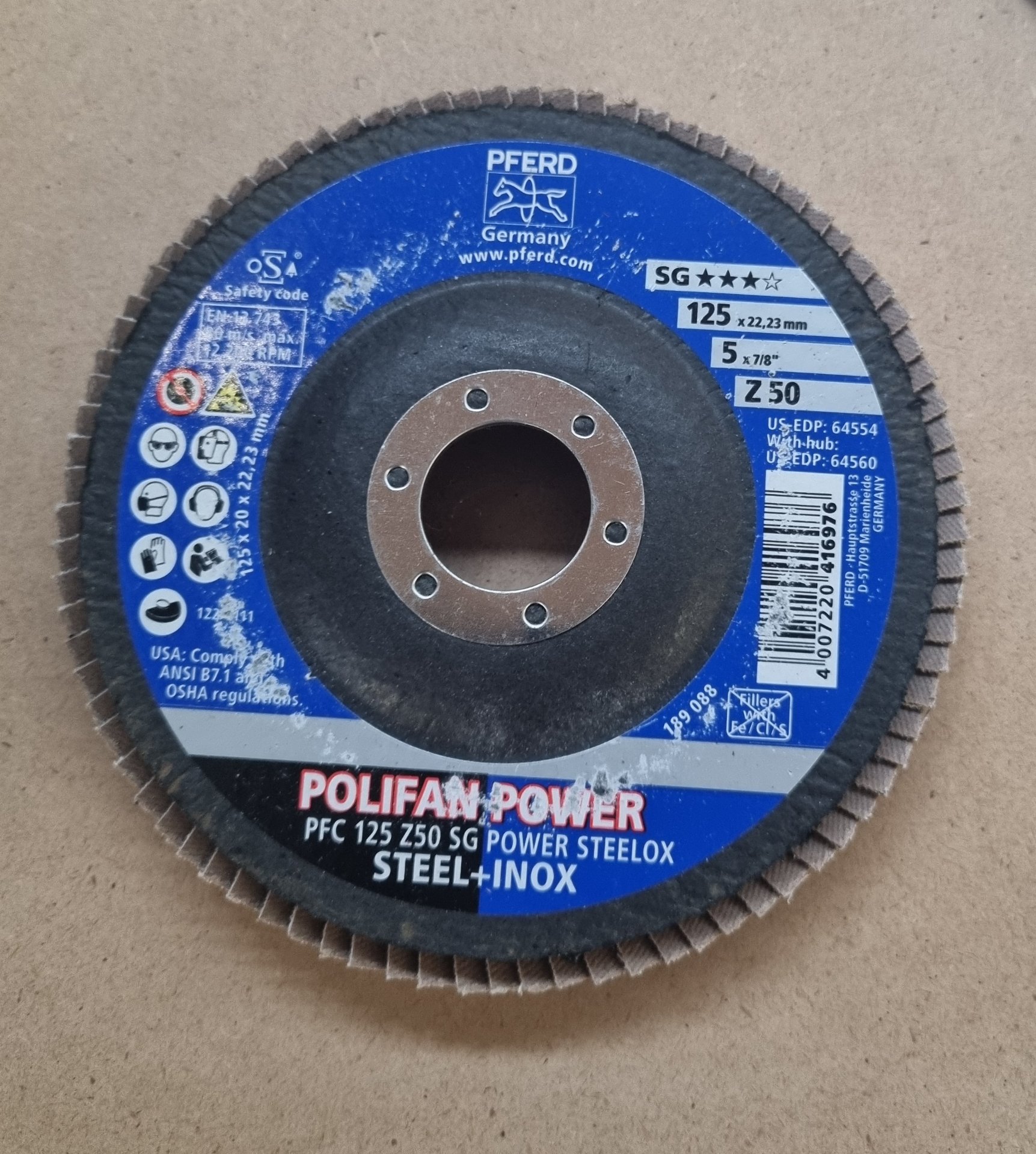 Pferd POLIFAN PFC 125 Z50 SG POWER STEELOX, Position 9 Stück