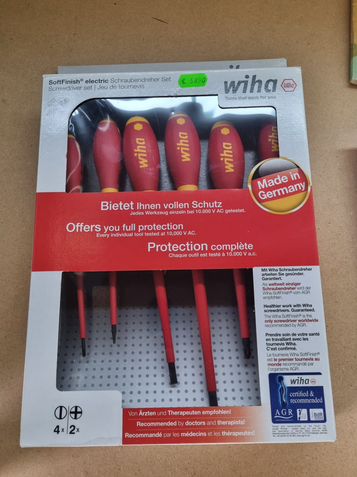 Wiha Schraubendreher Set SoftFinish electric 6-tlg., Position 4 Stück