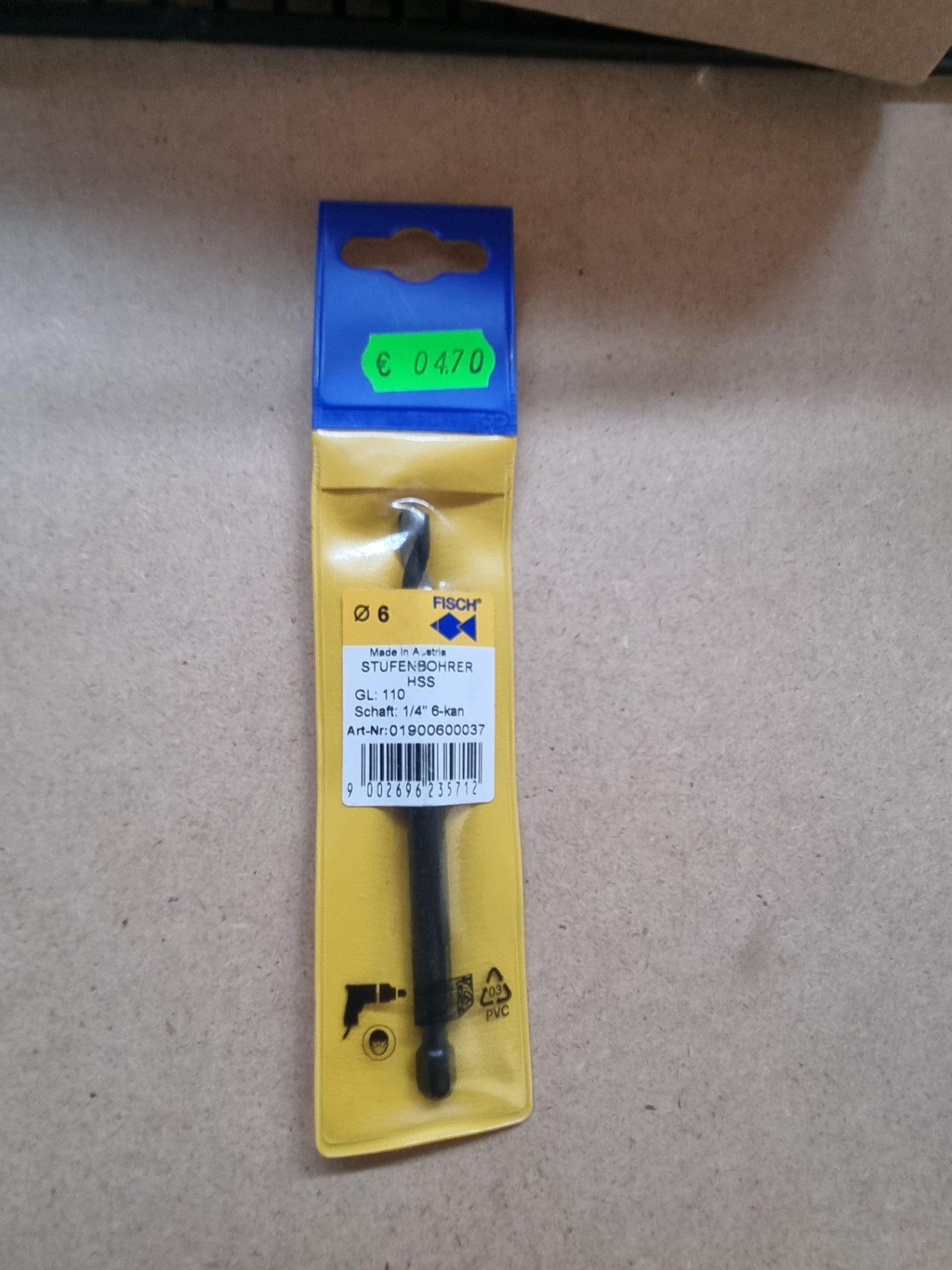 Fisch-Tools STUFENBOHRER  HSS  6 MM, Position 2 Stück