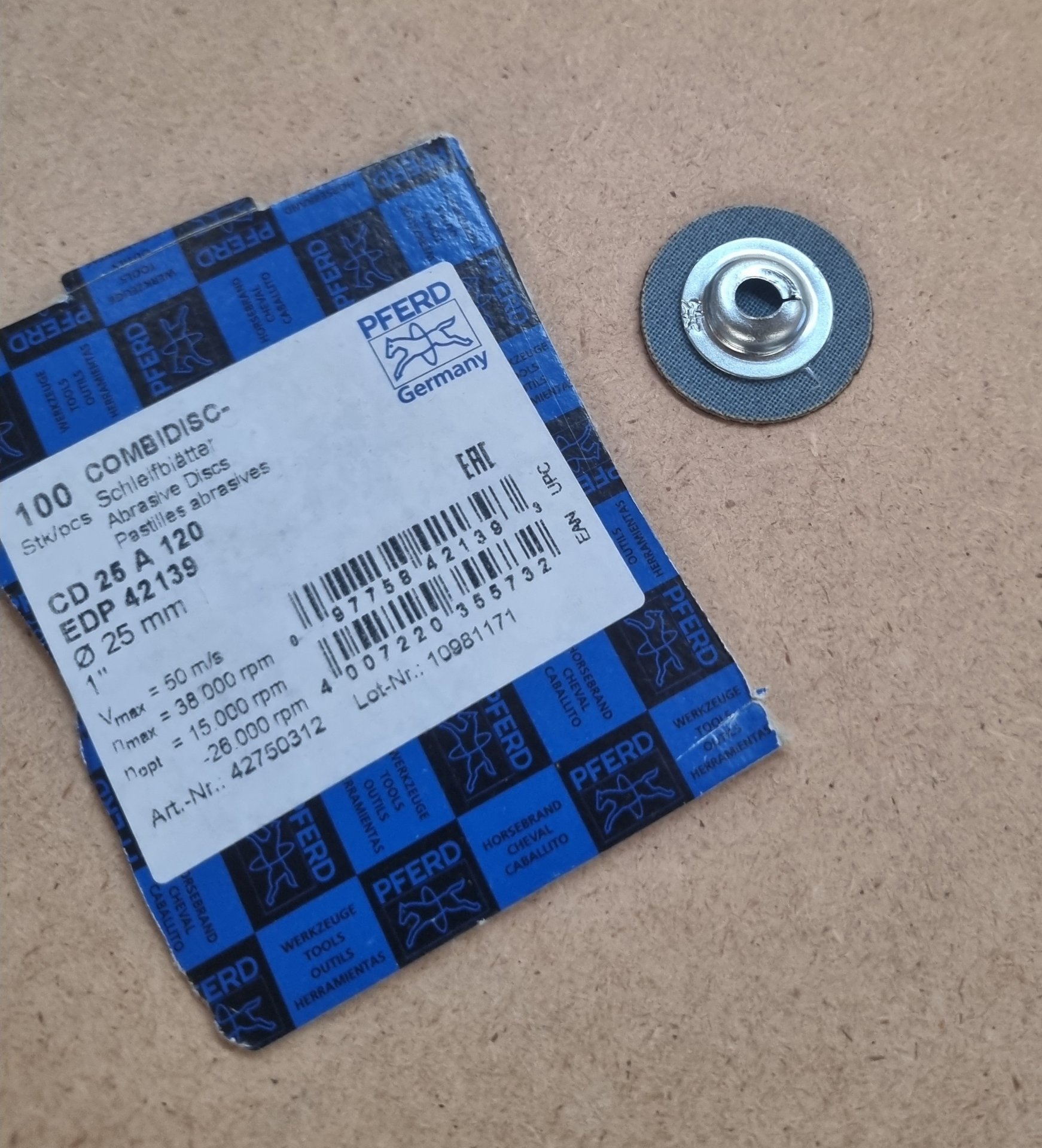 Pferd Combidisc Schleifblätter CD 25A , Position 100 Stück