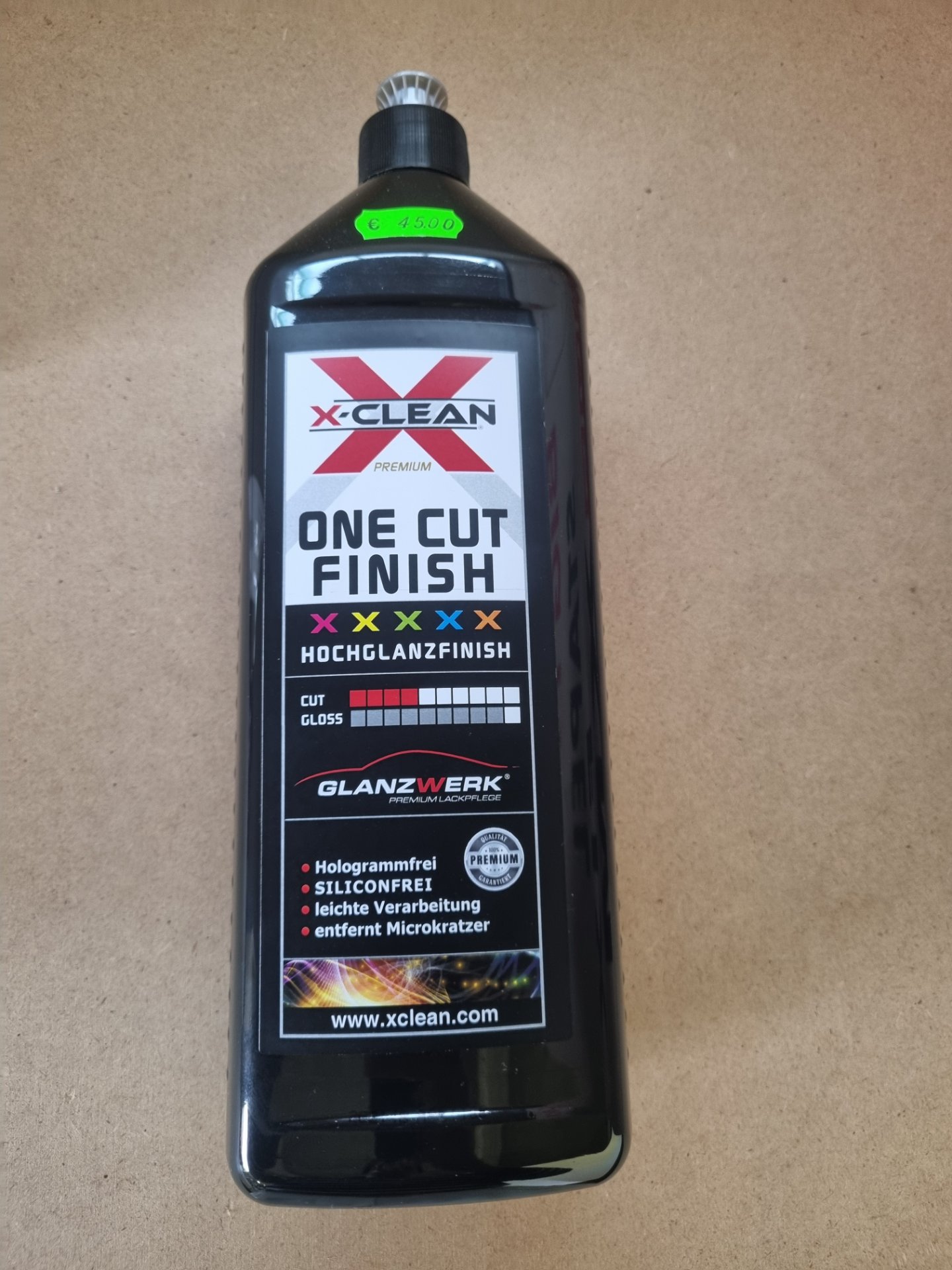 XClean Glanzwerk One Cut Finish 1000ml, Position 3 Stück – Bild 2