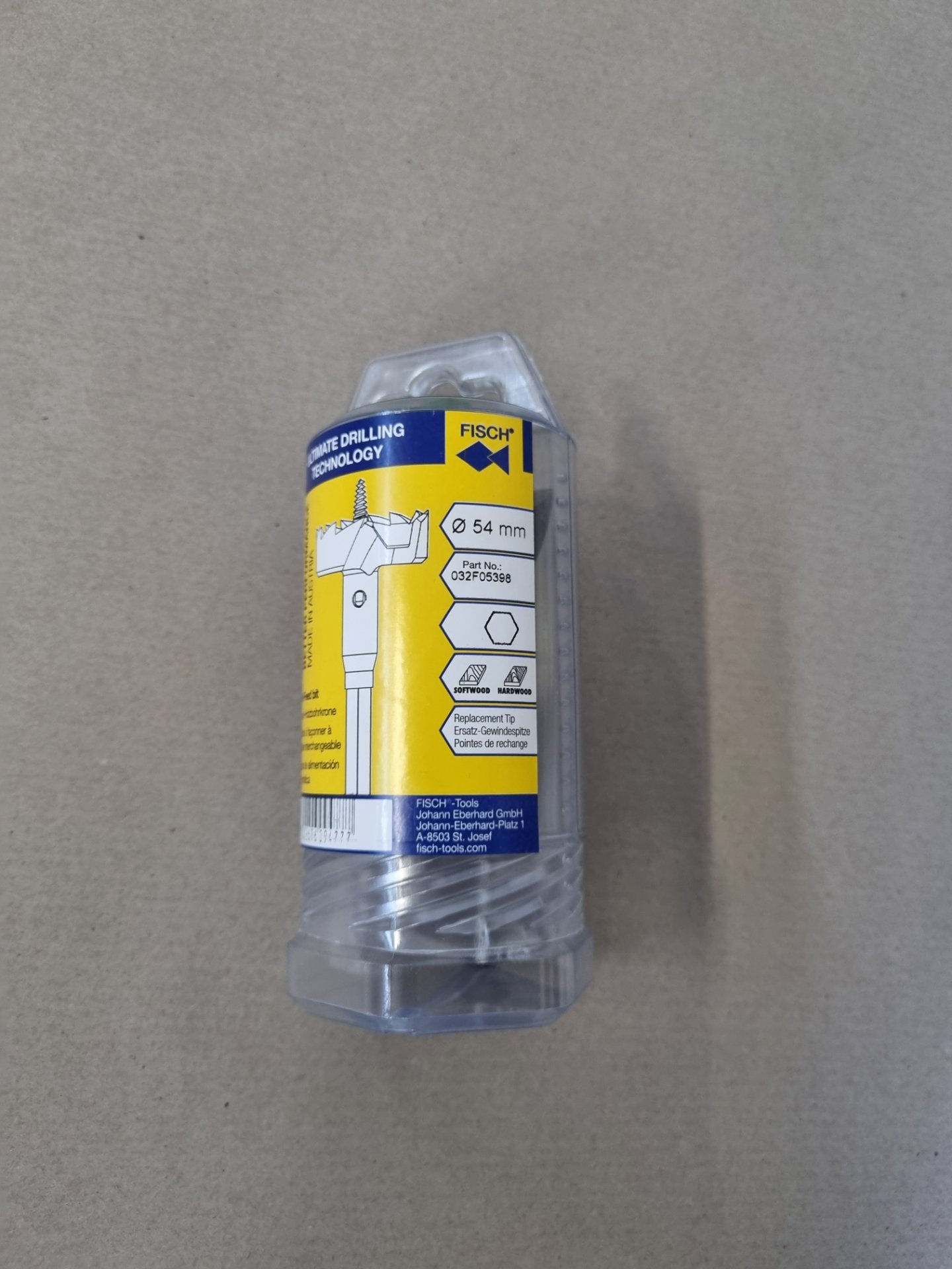 Fisch-Tools TURBO-HOLZBOHRKRONE 2 1/8 ZOLL 54 mm, Position 2 Stück