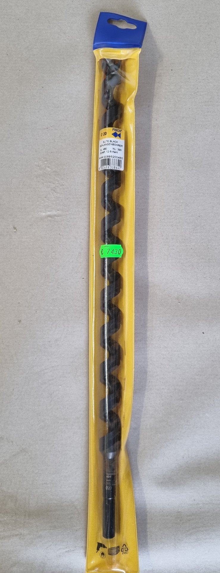 Fisch-Tools ELITE BLACK SCHLANGENBOHRER 20 MM, Position 2 Stück