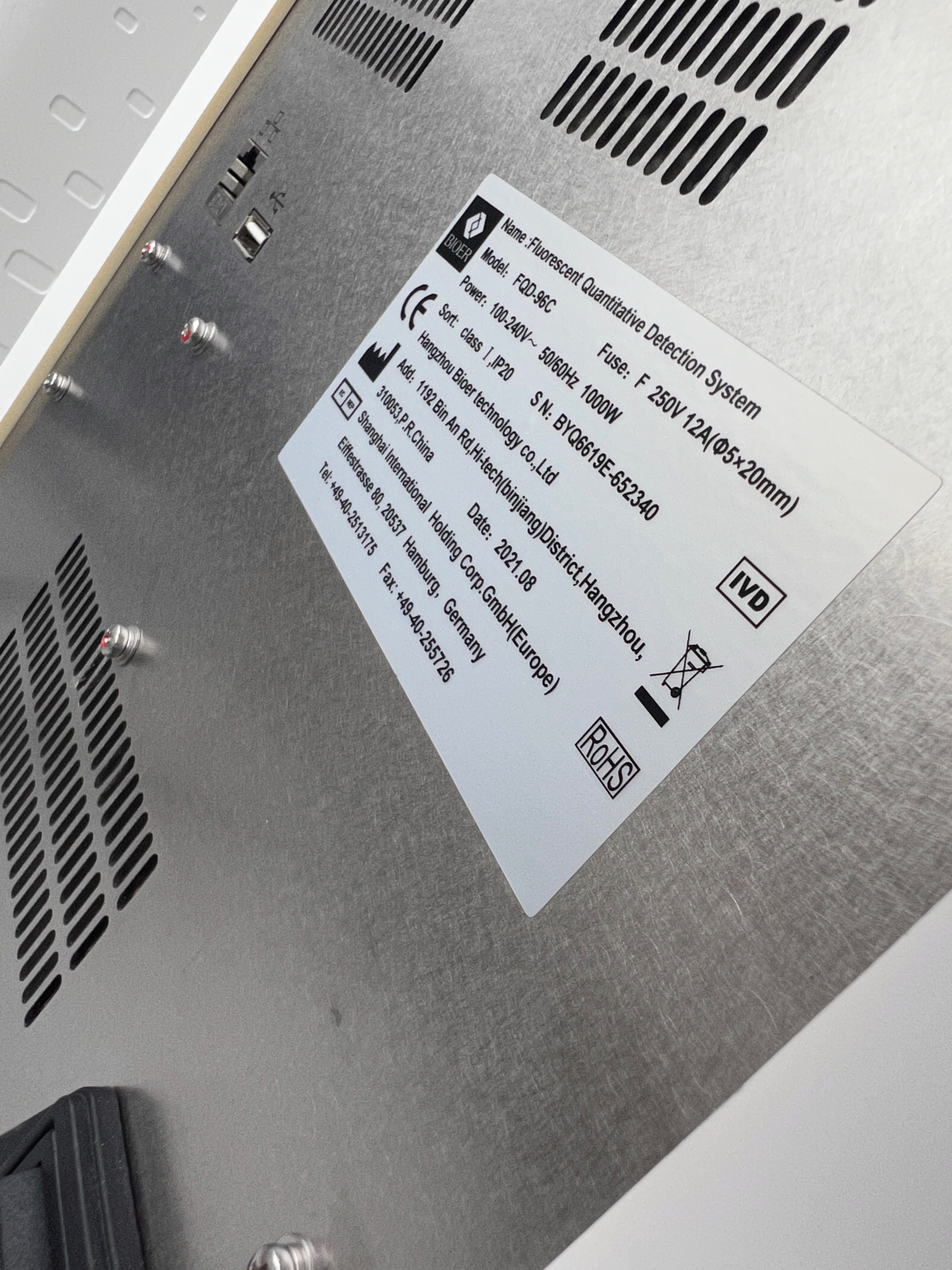 Fluorescent Detection System Bioer FQD-96C, Position 2 Stück – Bild 2