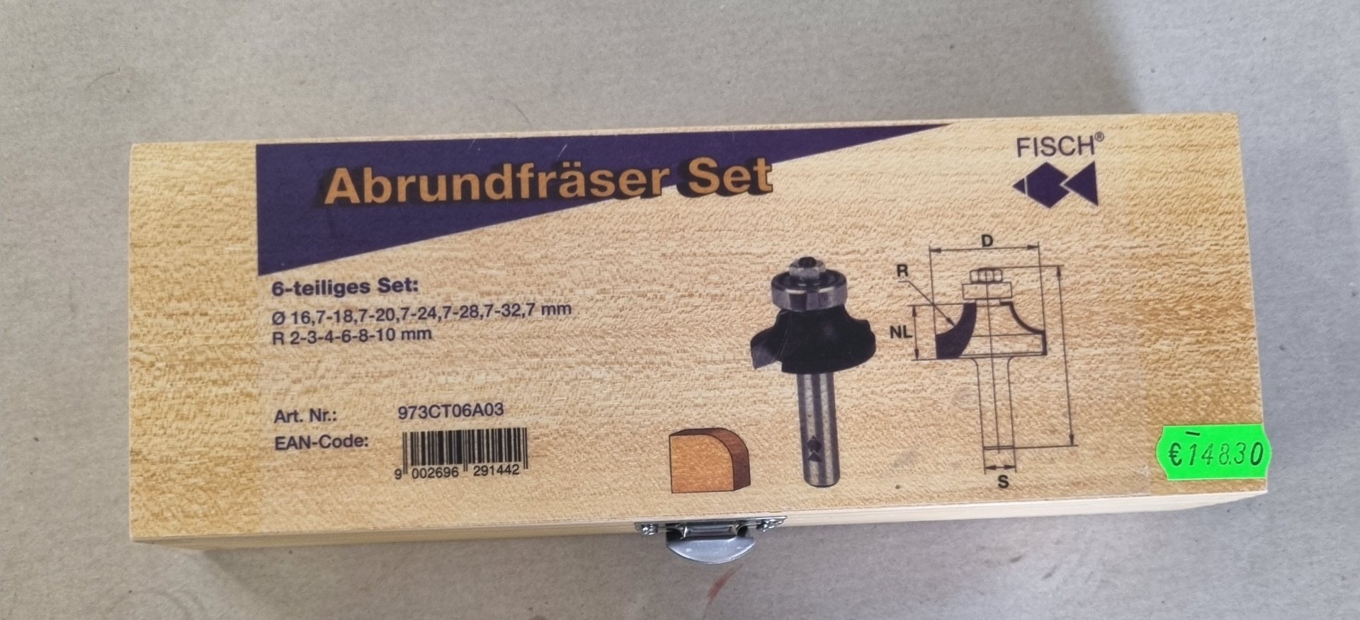 Fisch-Tools OBERFRÄSER-SET HW, PREMIUM AUSF. 6-TLG,