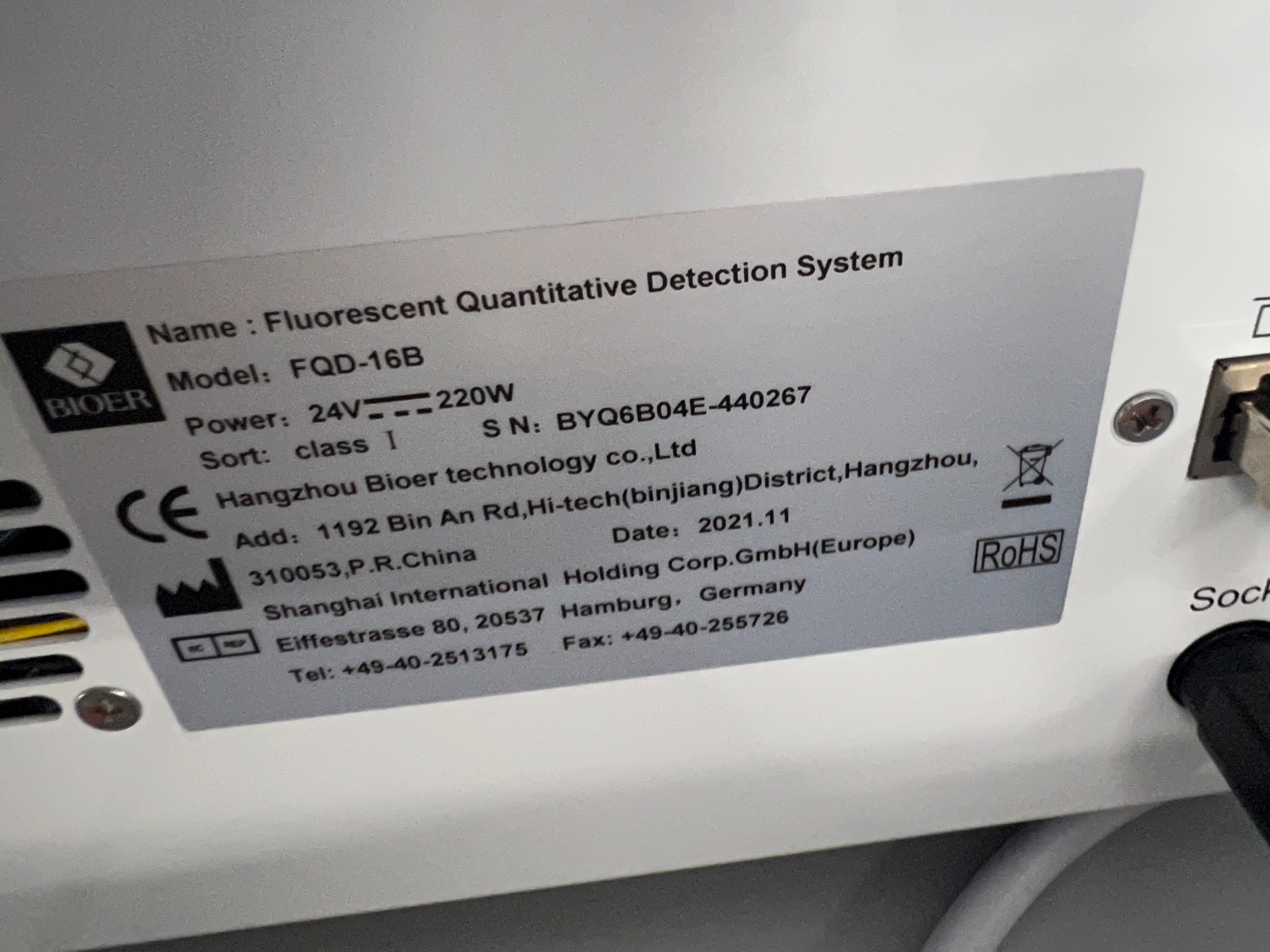 Fluorescent Detection System Bioer FQD-16B, Position 2 Stück – Bild 2
