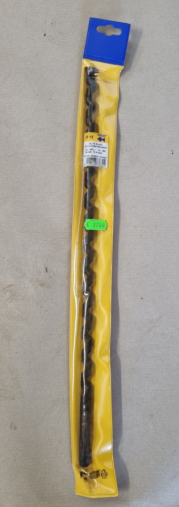 Fisch-Tools ELITE BLACK SCHLANGENBOHRER 12 MM, Position 2 Stück
