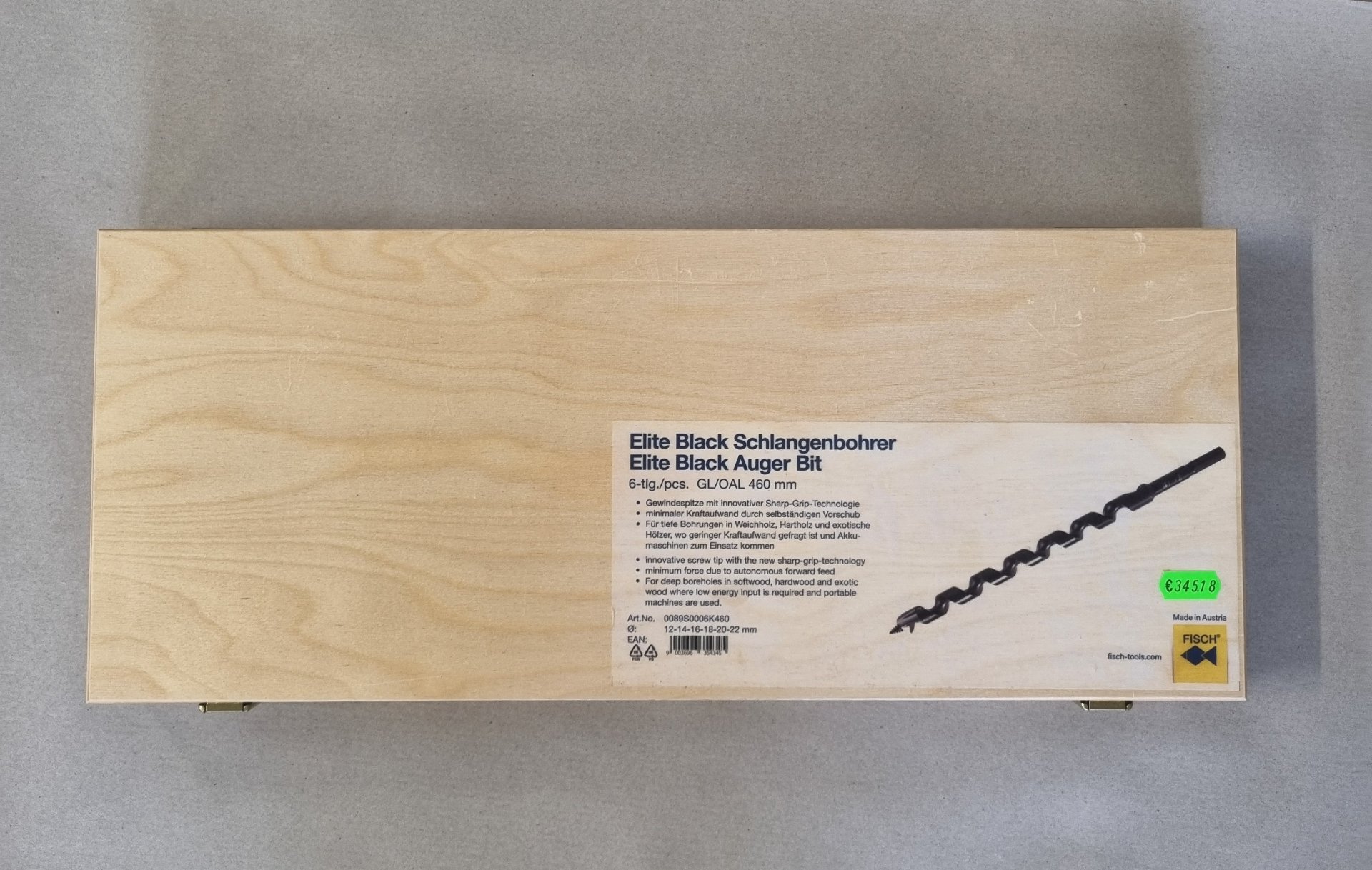 Fisch-Tools ELITE BLACK SCHLANGENBOHRER SET  6-TLG, Position 2 Stück