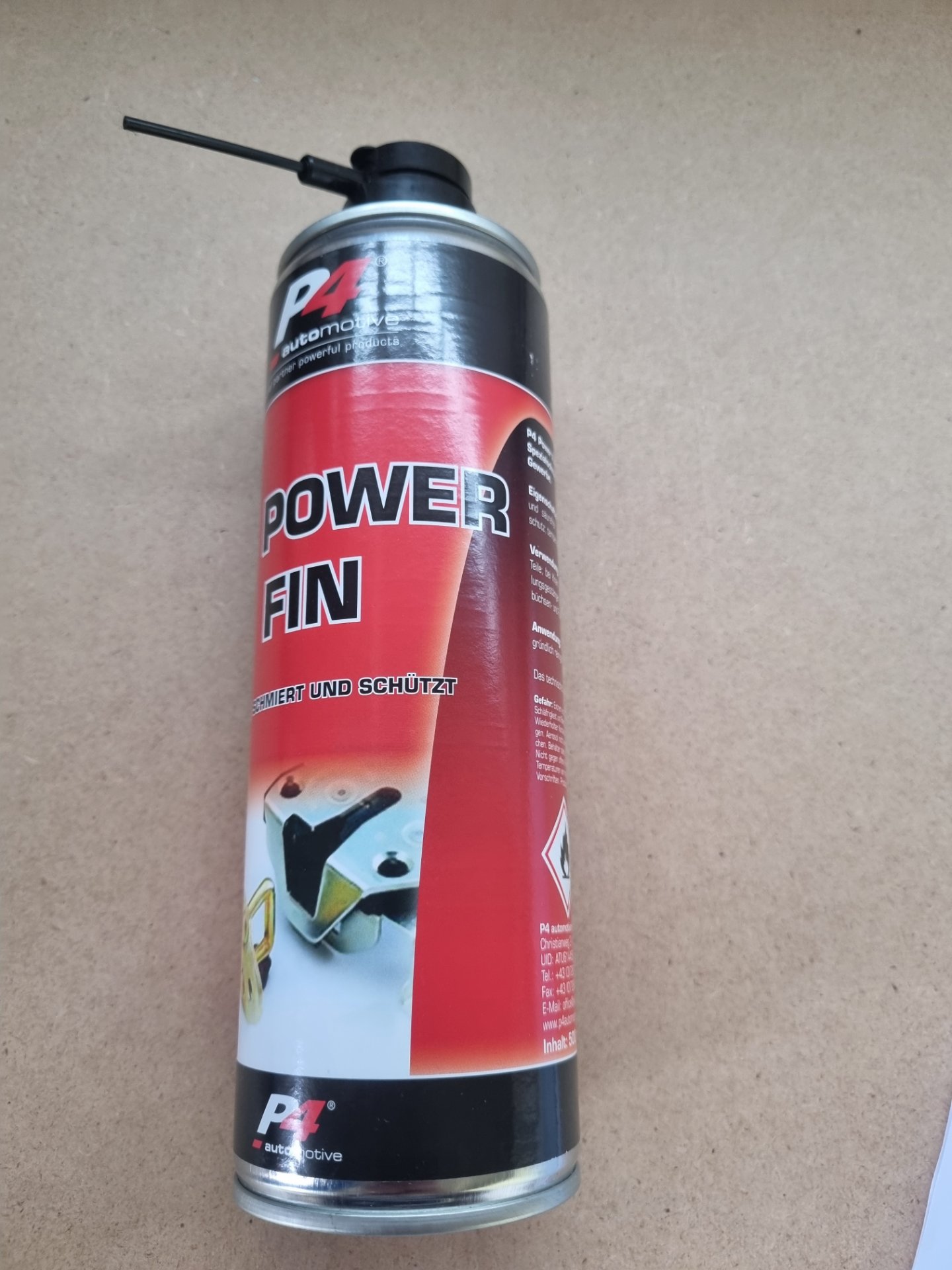P4 Power Fin Dose 500ml, Position 3 Stück