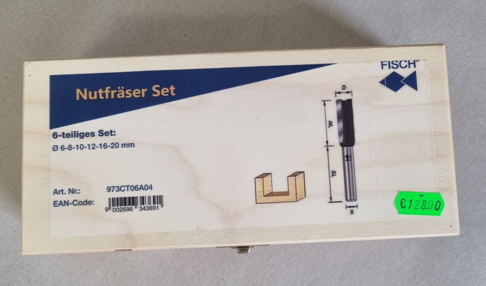 Fisch-Tools OBERFRÄSER-SET HW, PREMIUM AUSF. 6-TLG,