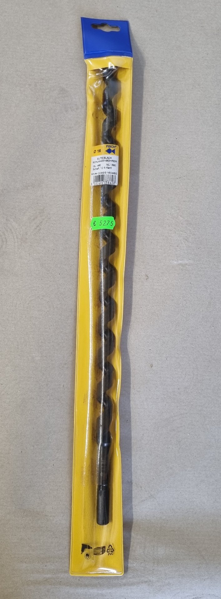 Fisch-Tools ELITE BLACK SCHLANGENBOHRER 16 MM, Position 2 Stück