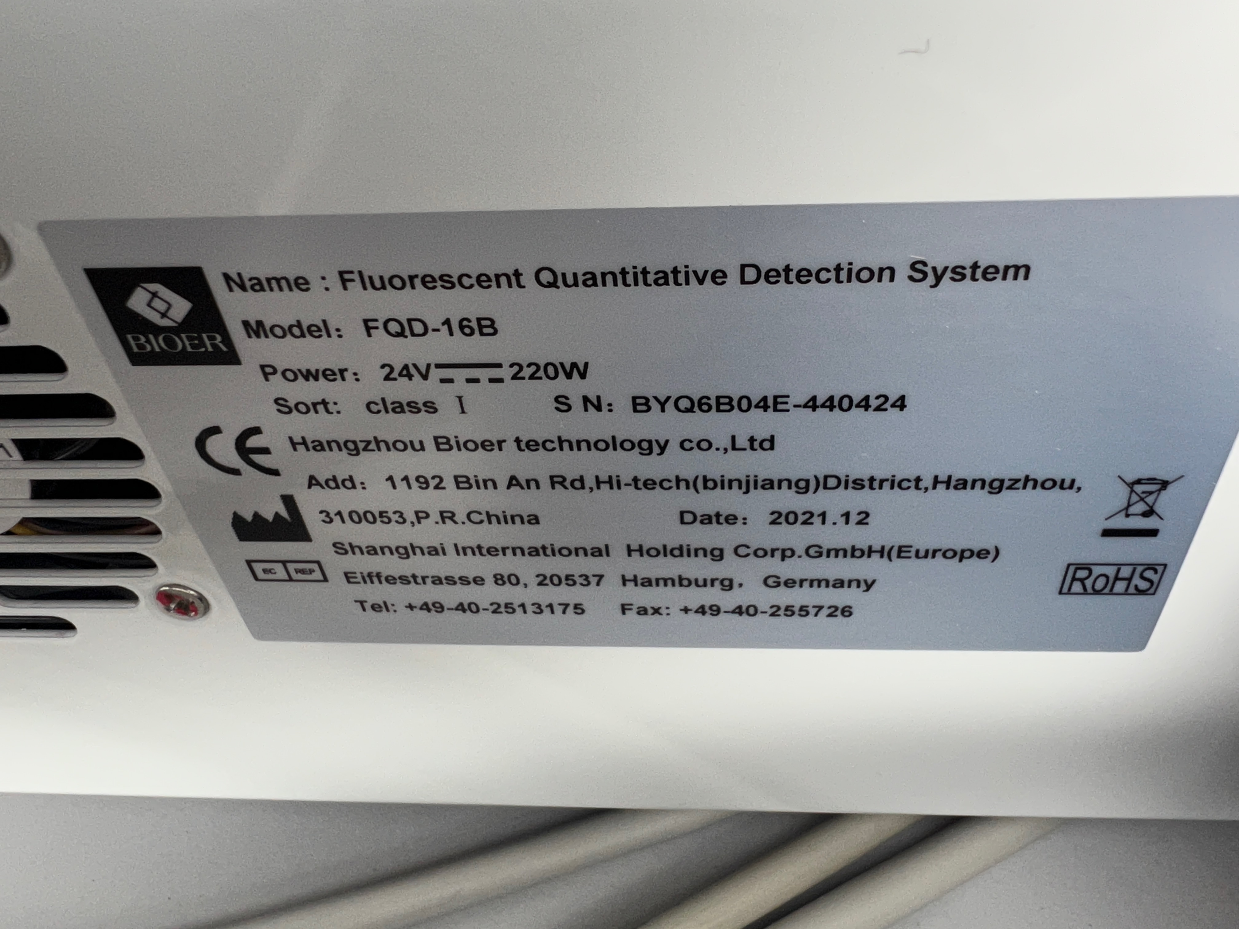 Fluorescent Detection System Bioer FQD-16B, Position 10 Stück – Bild 3
