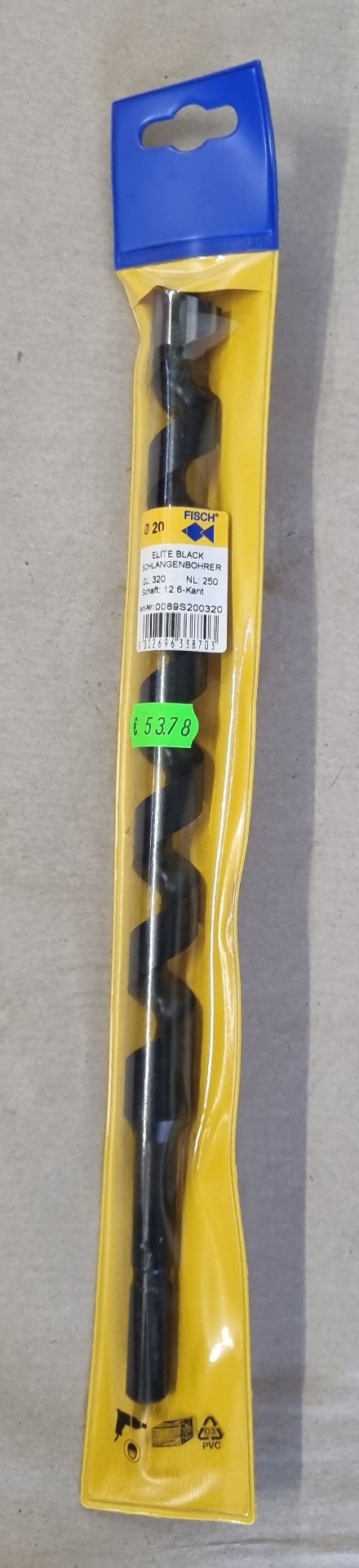 Fisch-Tools ELITE BLACK SCHLANGENBOHRER 20 MM, Position 2 Stück